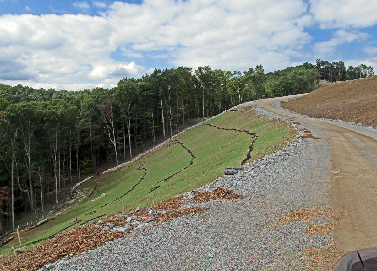 Well Pad Access Road Under Construction in Doddridge County, WV